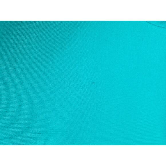 VTG EJM Colorblock Turtleneck Heavy Long Sleeve Sheath Dress 14 Green Flaws - Picture 11 of 16